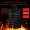 Men USB Electric Heating Vest Jacket Clothing Skiing Winter Warm Heated Vest For Winter Warmer Hiking verwarmde bodywarmer 201120