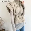 Gaganight Mode Femmes Épais Gilet Sans Manches Solide Outwear Tops Zipper Casual Lâche Gilets Réservoirs Coréens Crop Camis Dropshipping 201214