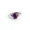 square amethyst ring