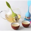 2022 new Leaf Silicone Tea Infuser Withe Food Grade Make Teas Bag Filter Creative 304 Stainless Steel Tea Strainers