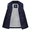 Brand Autumn Trench Jacket Chaquetas y abrigos para hombre Solid Casual Cotton Men Windbreaker veste homme Coat Male Plus Size M-4XL 201118