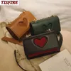 뜨거운 판매 여성 핸드백 사랑 어깨 크로스 바디 가방 브랜드 높은 디자이너 체인 메신저 가방 품질 패션 플립 작은 지갑 어깨