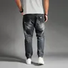 Zerrissene Jeans für Männer Blau Schwarz Denim Herren Jean Homme Harem Hip Hop Plus Size Hose 44 46 48 Herren Uomo Fashions Joggerhose 20267A