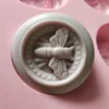 New 3D Molds Round 6 Even Bee Silicone DIY moon Handmade Soap Cake Mold T200703