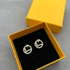 Gold Hoop Earrings Designers Diamond Stud Earrings F Earring For Lady Women Party Wedding Lovers Gift Jewelry 925 Silver Hoops New 22021205