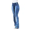 Jeans da donna S Jeans da donna a vita alta Abiti a gamba larga in denim Cerniera blu Streetwear Moda vintage Pantaloni dritti Haruku XXXL