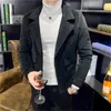 Men's short paragraph autumn and winter new jacket Slim Korean version of the trend handsome casual thick woolen coat LJ201110