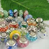 Glass Beads Big Hole Charms Murano Bead Silver Plated 925 Thread Core Loose Beads For DIY Bracelets Necklaces Jewelry Accessories ZHZP001