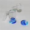 20 sztuk Palenia Szkło Reclaim Catcher Catchers Catchers z 5ml Silikonowymi Pojemnikami i 4mm 14mm Joint Quartz Banger Paznokcie do DAB RIG BONGS DHL