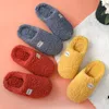 Herfst winter dames mannen slippers bodem zachte binnenzool huisschoenen dikke indoor niet-slip dia comfortabel schoenen 220303