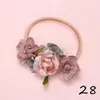 Artificial Flower Headband For Baby Girls Crown Kids Infant Hairband Nylon Traceless Newborn Photography Props Hair Accessories