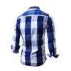 Modelos grandes de tamaño europeo de los hombres de la tela escocesa hit color de impresión camisa de los hombres de manga corta camisa de la solapa marca camisa casual menshirts LJ200925