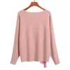 GIGOGOU surdimensionné Vol V Numbophone Pull Batwing Batwing Sleeve Sweaters élégant Automne Hiver Pulls Top Jersey Mujer 201130