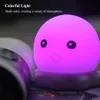 Cartoon Octopus LED Veilleuse Capteur Tactile Silicone Coloré USB Charge Chambre Lampe De Chevet pour Enfants Enfants Bébé Gift275l