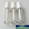 Tubes de brillant à lèvres vides en plastique 1.3ML couvercle noir/blanc, conteneurs de brillant à lèvres cosmétiques en plastique transparent Mini bouteille rechargeable de rouge à lèvres