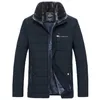 Heren warme jas winter parka bontkraag windjack katoen gewatteerde anorak dikke zwarte jas mannelijke casual herfst fleece mannen 220105