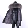 parka men Winter Jacket Hooded Nature Raccoon Lining Jackets Man Real Fur Coat 201119