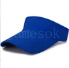 Cappelli da sole estivi traspiranti per aria uomo donna visiera regolabile protezione UV top vuoto solido sport tennis golf corsa protezione solare DE173