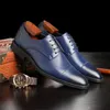 Мужчина формальная обувь кожа деловая повседневная обувь высококачественная мужская платье офис роскошная обувь мужская дышащая оксфордс Y200420