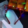 LED Light Up Cat Animal Ears Hoofdband Dames Meisjes Knipperende hoofddeksels Haaraccessoires Concert Glow Party Levert Xmas Gift M3071