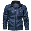 Neue Winter-Militärjacken Männer Outwear Taktische 3D Bomberjacke Armee Pilot PU Motorrad Lederjacke Mode Straßenmäntel 201223