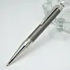 Hohe Qualität Schwarz / Grau Kugelschreiber / Roller Kugelschreiber mit Kristallkopf Büro Schreibwaren Promotion Ball Stifte für Geschäftsgeschenk