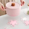 Japan Stil Kirschblüte Wärmedämmung Tischset Familie Büro Anti-skid Teetasse Milchbecher Kaffeetasse Untersetzer