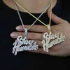 Pendant Necklaces Stay Humble Necklace Full Paved Ice Out Bling 5a Cz Hip Hop Rapper Men High Quality Jewelry 220212206G8466601