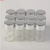 7 ml bottiglie di vetro tappo a vite argento alluminio coperchio vuota vasetti vuoti fiale sigillatura contenitore 100pcshigh quantità