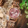 bobo bird Headband women watches Quartz wooden Watch Ladies relogio feminino Stopwatch Show date anniversary gift 201114