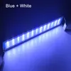 Aquarium LED Light Super Slim Fish Tank Aquatic Plant Grow Lighting Waterproof Bright Clip Lamp Blue LED 18-75cm for Plants 220v Y200922