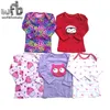 Detaliczna 5 sztuk / partia 0-24months długi rękaw t shirt niemowlę niemowlę kreskówka noworodka ubrania dla chłopców dziewczęta cute odzież wiosna spadek lj201023