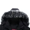 -40 Celsius Deep Winter 80% weißer Entenjacke Männer echtes Pelzkragen verdicken Outwear wasserdichte Long -Down -Mantel -Männer Overmantel 201128