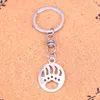 Fashion Keychain 30*22mm bear paw Pendants DIY Jewelry Car Key Chain Ring Holder Souvenir For Gift