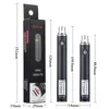 UGO T2 Vape Pens Batteria 650mAh 900mAh Preriscaldamento a tensione variabile 510 Batterie ricaricabili con 2 porte per caricabatterie Imballaggio cartucce