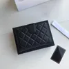 TOP10A Лучшее качество Gronuinel Leather Womens с дизайнерами Box S Mens Wallete Purese Credit Card Владелец паспорта 105