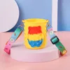 Декомпрессия Hidget Toy Toy Pure кремнезель мультфильм крышка гладкой и подходит к стене чашки. Ремень можно отрегулировать свободно
