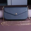 A113 Schulter Großhandel für Kette Frauen Abend Tasche Handtasche Presbyopie Drei Stück Set Mini Messenger Bag Karte