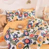 Oloey Home Textile Cartoon Bedding Sets Children's Bedinget Bed Linen Duvet Cover Bed Sheet Pillowcase Bed Sets C1020302Q