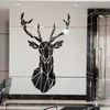 Miroir 3D Autocollants en acrylique Autocollant Big DIY Deer Decorative Mirror Wall Stickers For Kids Room Living salon décor C10052403547814