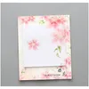 Mohamm 30pcs American Cherry Blossom Kawaii 귀여운 스티커 노트 메모 패드 일본 스타일 다이어리 문구 플레이크 스크랩북 Deco F Jlllqd