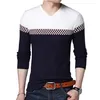 Browon Men Brand Sweter Sweter Business Speatre Sweter Pullover V-dół męskie Męs