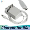 300PC / LOT AC Power Charger Adapter Hem Vägg Travel Batteriladdare Tillförsel Kabelkabel för Nintendo NDSi 3DS 3DSXL LL DSI