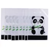 100 sztuk / partia Cute Panda Cartoon Torba Herbatniki Plastikowe Cukierki Cookie Żywność Torby Ciasto Box Prezent Opakowanie Torba Wedding Party Decor Dostawa