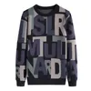 2022 Men Pullover Sweater letter print Autumn New Fashion Casual Loose Thick O-Neck Wool Knitted Oversize Streetwear Knitwear M-4XL