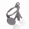 Portachiavi Portachiavi per auto Torre Eiffel Portachiavi in metallo Portachiavi Portacatena creativo Accessori per auto