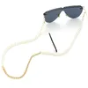 Metal Pearl Glasses Chain Sunglasses Link Fashion Accessories Hanging Neck Anti-drop Eyeglasses Rope Necklace 12pcs/lot Wholesale