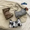 HBP Unterarmtasche Handtasche Geldbörse Retro Tier Zebra Muster Persönlichkeit Designer Mode Damen Taschen hochwertige Handtaschen Casual