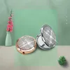 Makeup Mirror Portable Round Folded Compact Speglar Guld Silver Pocket Spegel Gör upp för personlig gåva