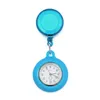 Montres de poche colorées bobine de badge vierge rétractable infirmière médecin montre en silicone mode hôpital clips suspendus montres cadeaux à quartz horloge